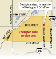 Map of Devington CDC office