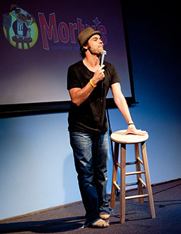 Mike Malone performing at Morty’s Comedy Joint