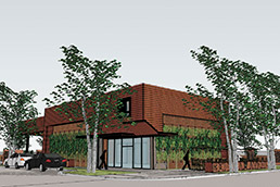 gas station rendering