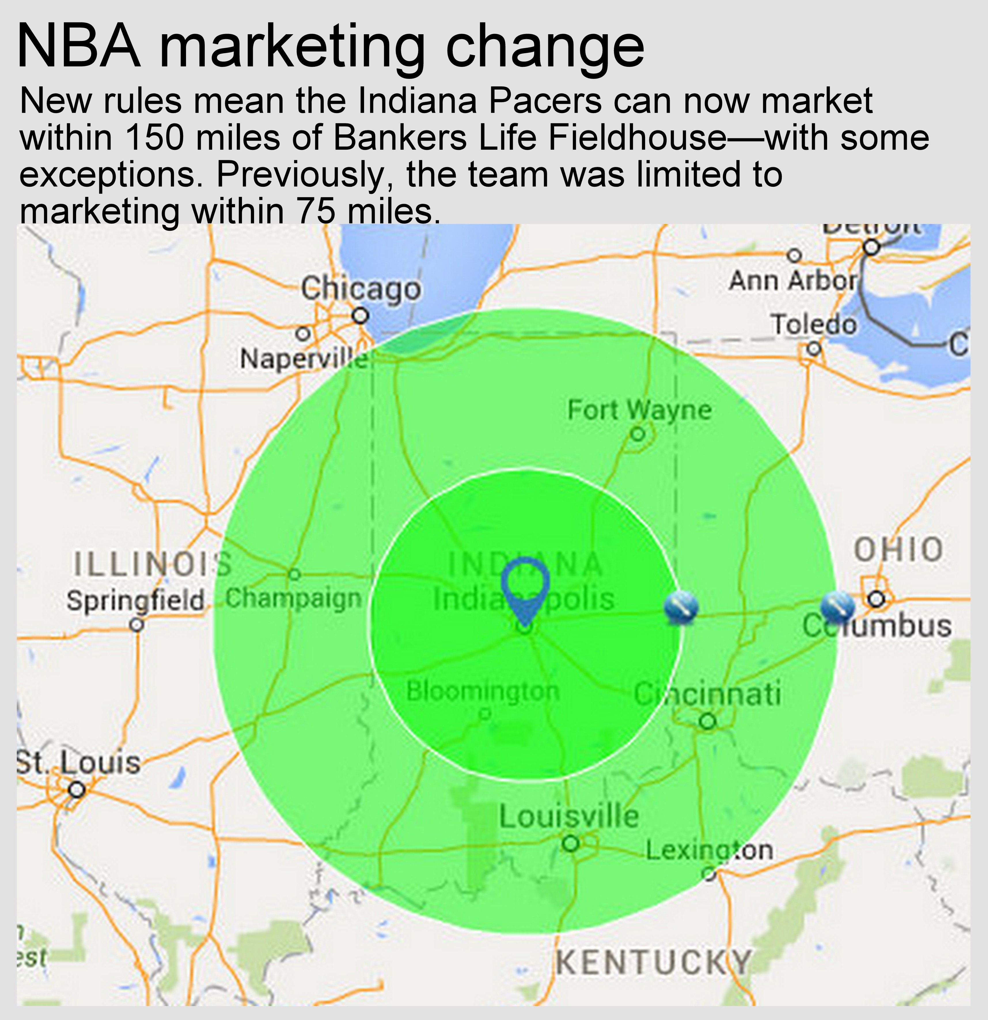 Pacers marketing map minus numbers