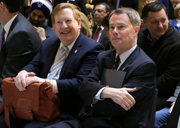 brainard and hogsett at infosys announcement