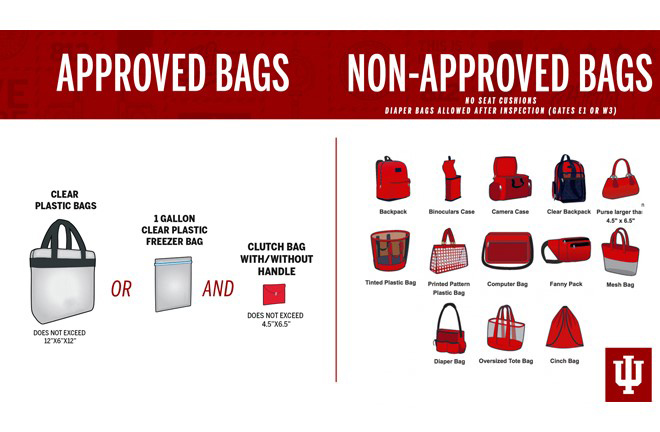 IU adopts clear bag policy