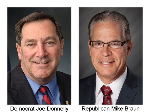 Joe Donnelly and Mike Braun - with names