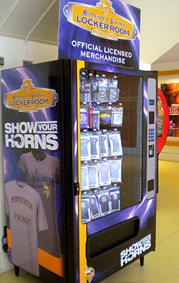 Minnesota Vikings vending machine from MainGate