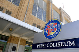 Exterior of the Pepsi Coliseum.