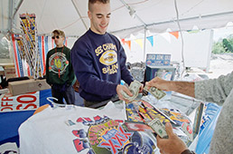 Super Bowl merchandise vendor from a Miami Super Bowl in 1994