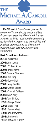 Past winners of the Michael A. Carroll Award