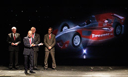 State and Speedway officials in 2010 unveiled the Dallara chassis.