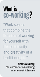 What is co-working?