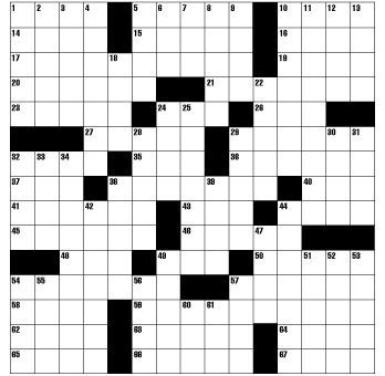 August 20 crossword puzzle