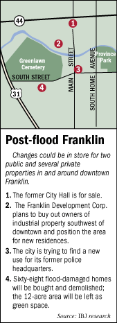 Franklin Indiana floods map