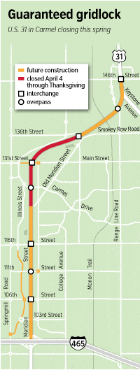 Us 31 Highway Map Changes To U.s. 31 Cause Worry In Carmel – Indianapolis Business Journal