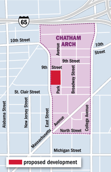 Chatham Arch map