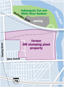 GM Stamping Plant map