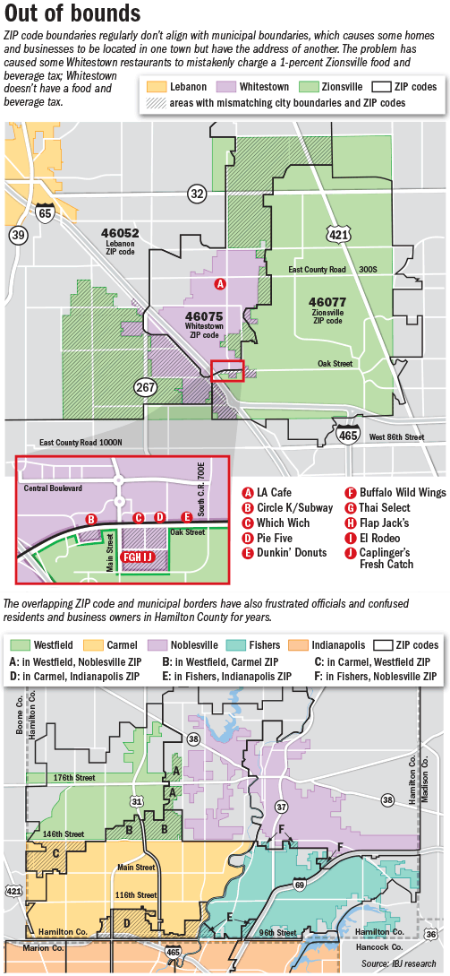 Inconsistent municipal, ZIP code boundaries cause confusion