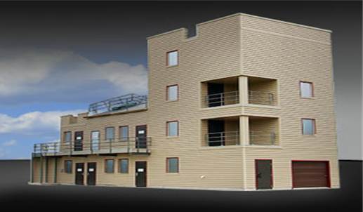 The Hamilton County Public Training Facility would include a multi-story burn tower like the one shown here. Courtesy of Hamilton County.