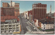 Washington and Pennsylvania postcard