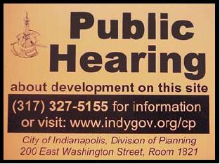 Public Hearing Sign