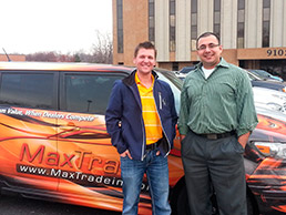 MaxTradein co-founders Justin Bates and Peyman Rashid