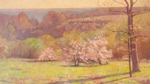T.C. Steele's 1914 ''The Four Seasons'' had been on display at Wishard Hospital.